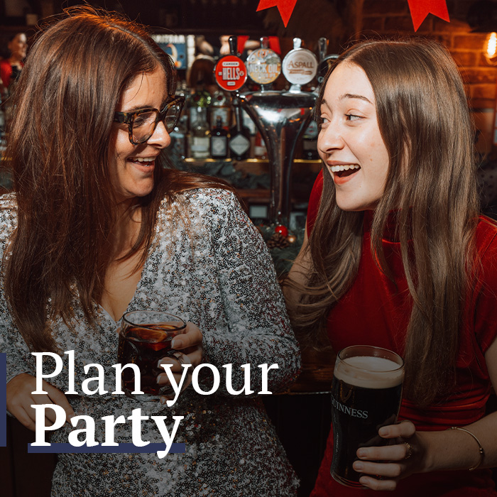 Make a group booking. Christmas at The Falcon in London