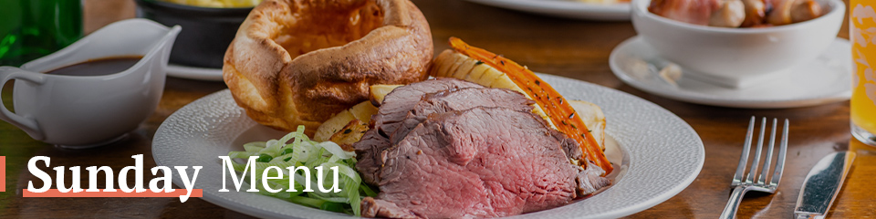 Sunday Menu at The Falcon